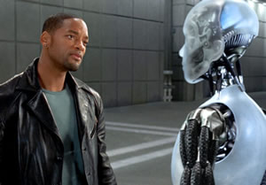 Will Smith in the movie iRobot
